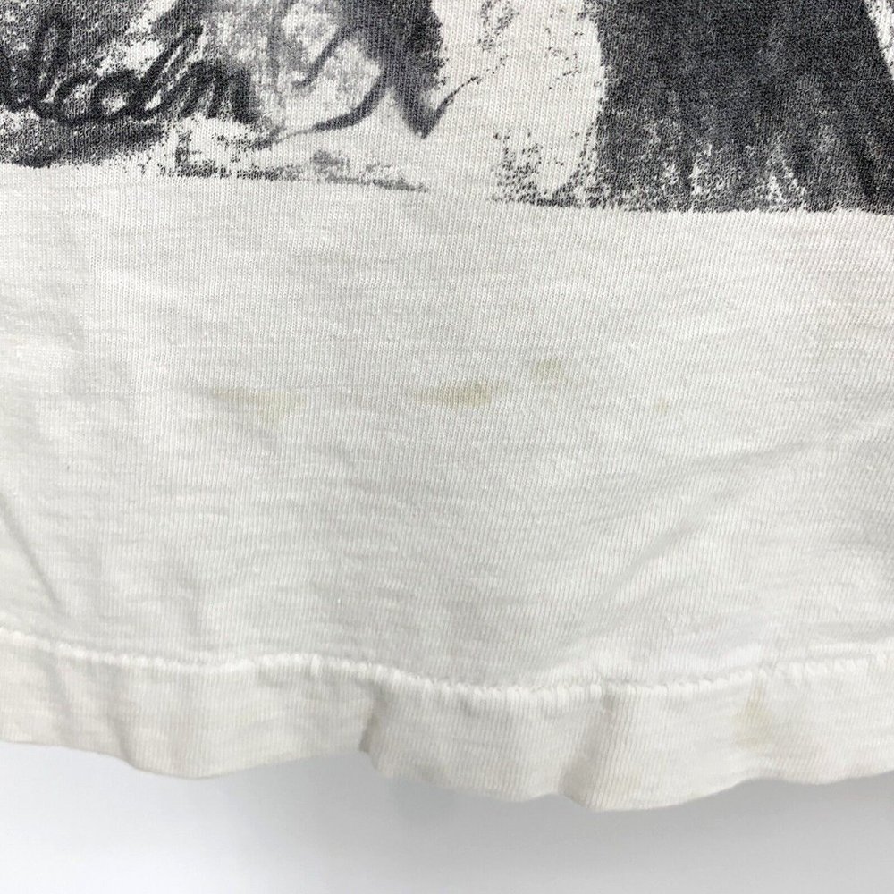 VTG 90s Malcolm X Big Face AOP Print Shirt Mens XL Hip Hop Black History Rap USA - Picture 10 of 13